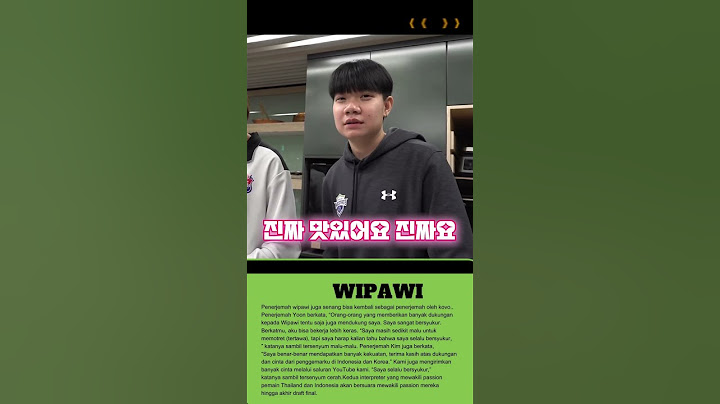 Penerjemah wipawi juga senang bisa kembali sebagai penerjemah oleh kovo..