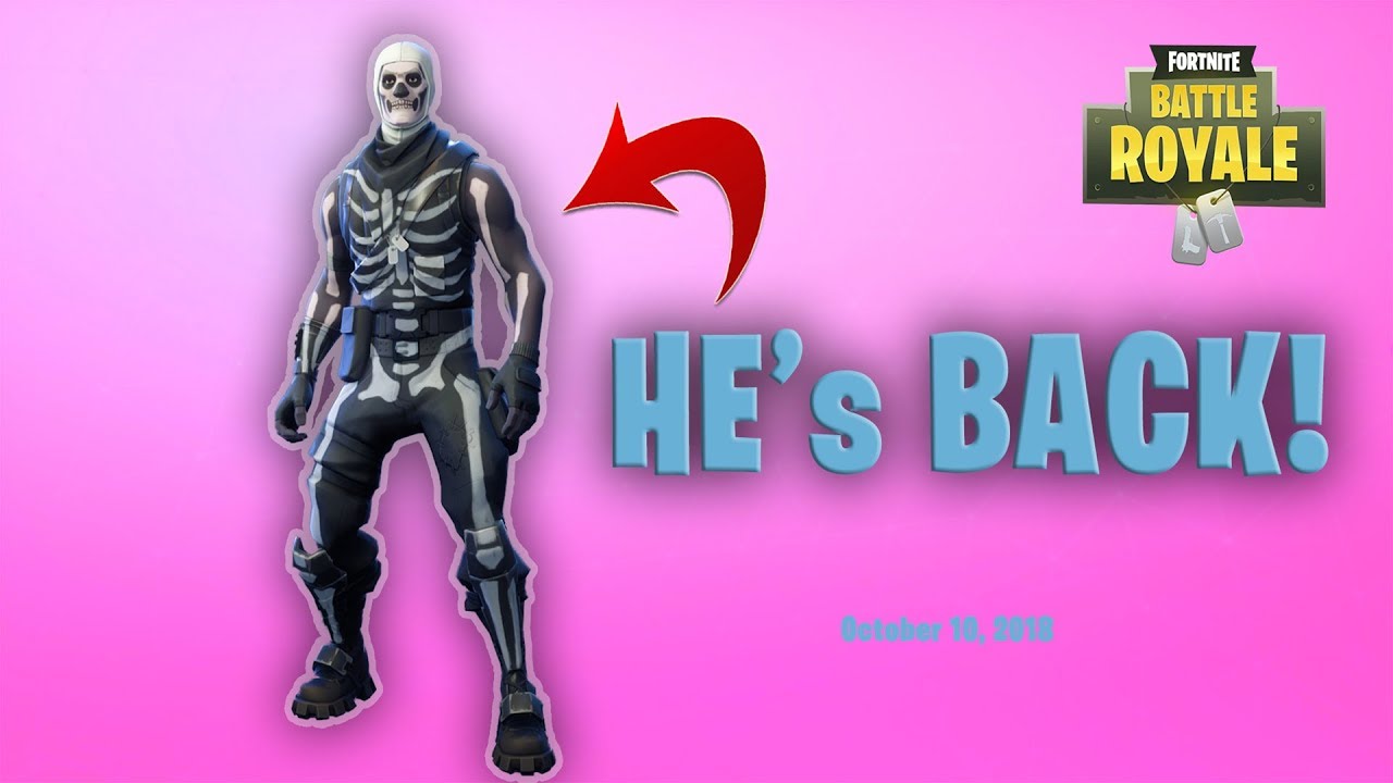 FORTNITE BATTLE ROYALE! SKULL TROOPER RETURNING RELEASE