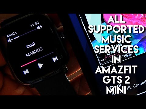 All #Music Player Shortcuts and Supported Music Services in Amazfit Gts 2 Mini.