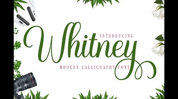 Whitney Script Font