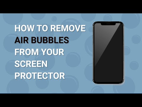 HOW TO REMOVE AIR BUBBLES FROM YOUR SCREEN PROTECTOR