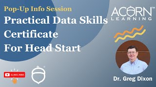 Practical Data Skills Certificate Pop Up Info Webinar