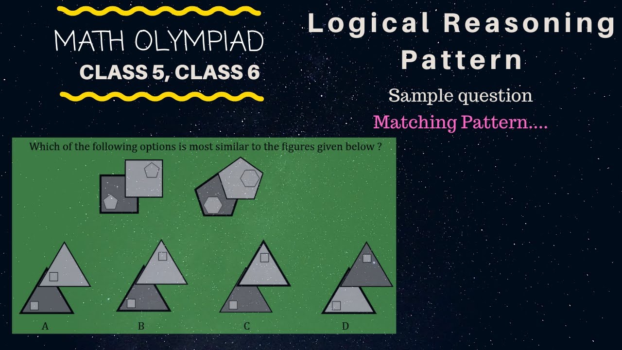Math Olympiad_class_4_5_Sample question_matching pattern - YouTube