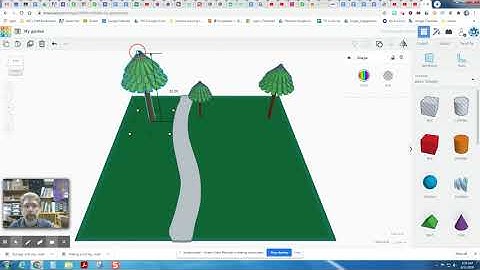 Making a garden in Tinkercad