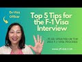 Top 5 tips for the F-1 visa interview from a former Visa Officer