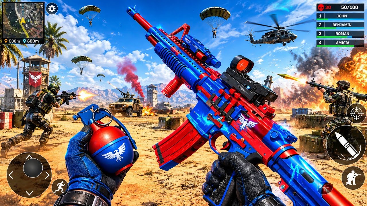 Commandis Gameplay 🍿 Commando Shooting Game - FPS Gun Shooter - Android GamePlay - YouTube