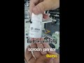 Plastic bottle  screen printing machine demo