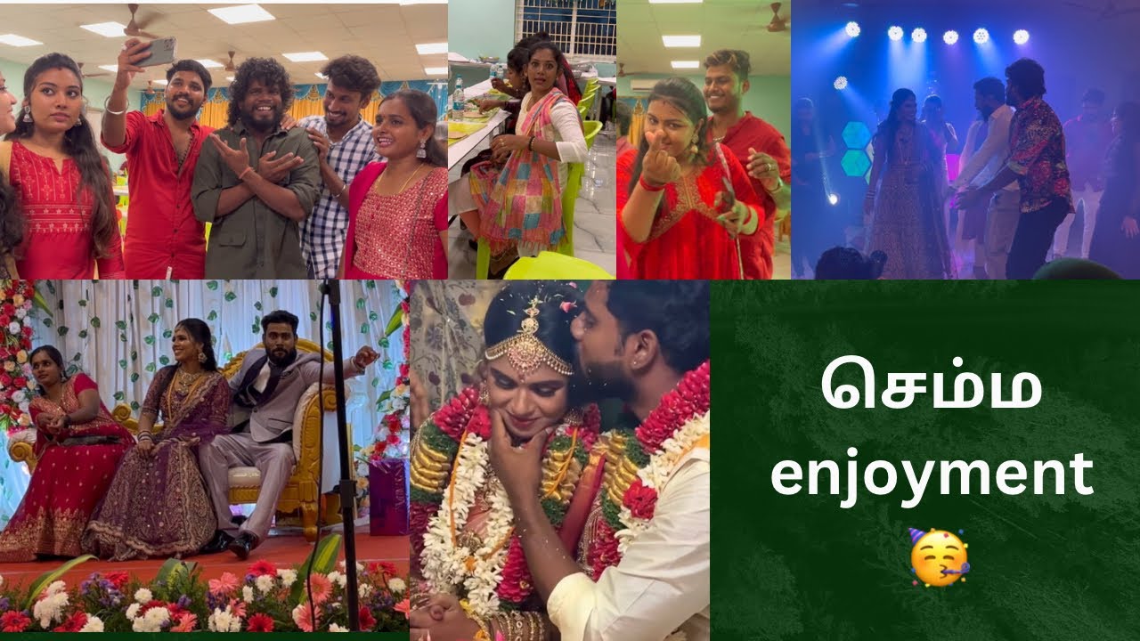 அமர் ❤️ நந்தினிக்கு கல்யாணம் ஆய்டுச்சு 🔥👩‍❤️‍👨 / Reception vlog #durgagandhi