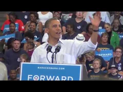 Barack Obama at Toledo Jesup W Scott High School 2012 - Labor Day