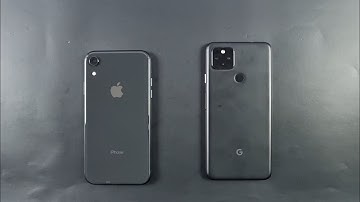 Google Pixel 4a 5G Vs Iphone XR Speed Test | 9to5Tech