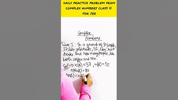 19 February 2022 || Daily practice problem from SETS class 11 Maths ||  for jee