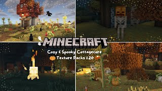 🍂 Cozy & Spooky Cottagecore 1.20 Minecraft Packs for Autumn 🎃