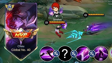 THIS CHOU NEW ONE SHOT COMBO TRICK WILL MAKE SUSTAIN TYPE HERO USELESS IN HIGH RANK 🔥🔥