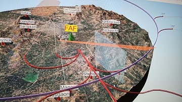 VOR ILS RWY27 VAAU IAL  procedure 3D Visualisation.