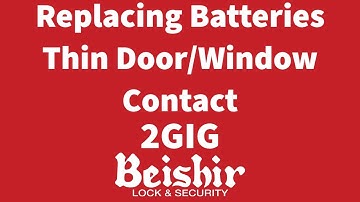 Thin Door and Window Battery Replacement 2Gig