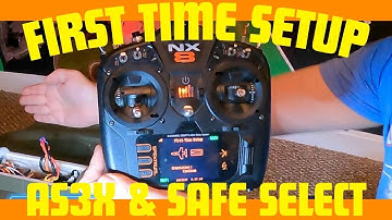STEP BY STEP FIRST TIME AS3X & SAFE SETUP ON A NX8 TRANSMITTER #spektrumrc #rcplane