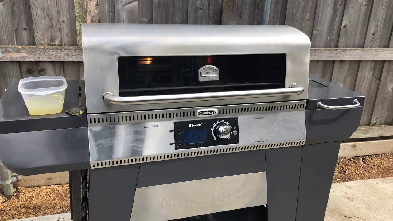 Cuisinart Woodcreek Pellet Grill Cleaning Glass Window YouTube