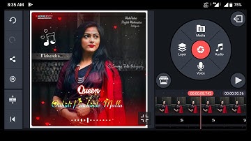 how to make love lyrical video kinemaster in telugu august 2020 | create whatsapp lyrically video