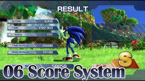 Sonic 06 Score System in Sonic Generations All Modern Stages