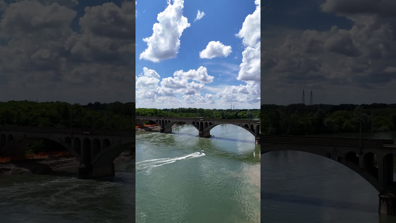 Amazing Ticino River, Pavia, Italy, 4K Drone