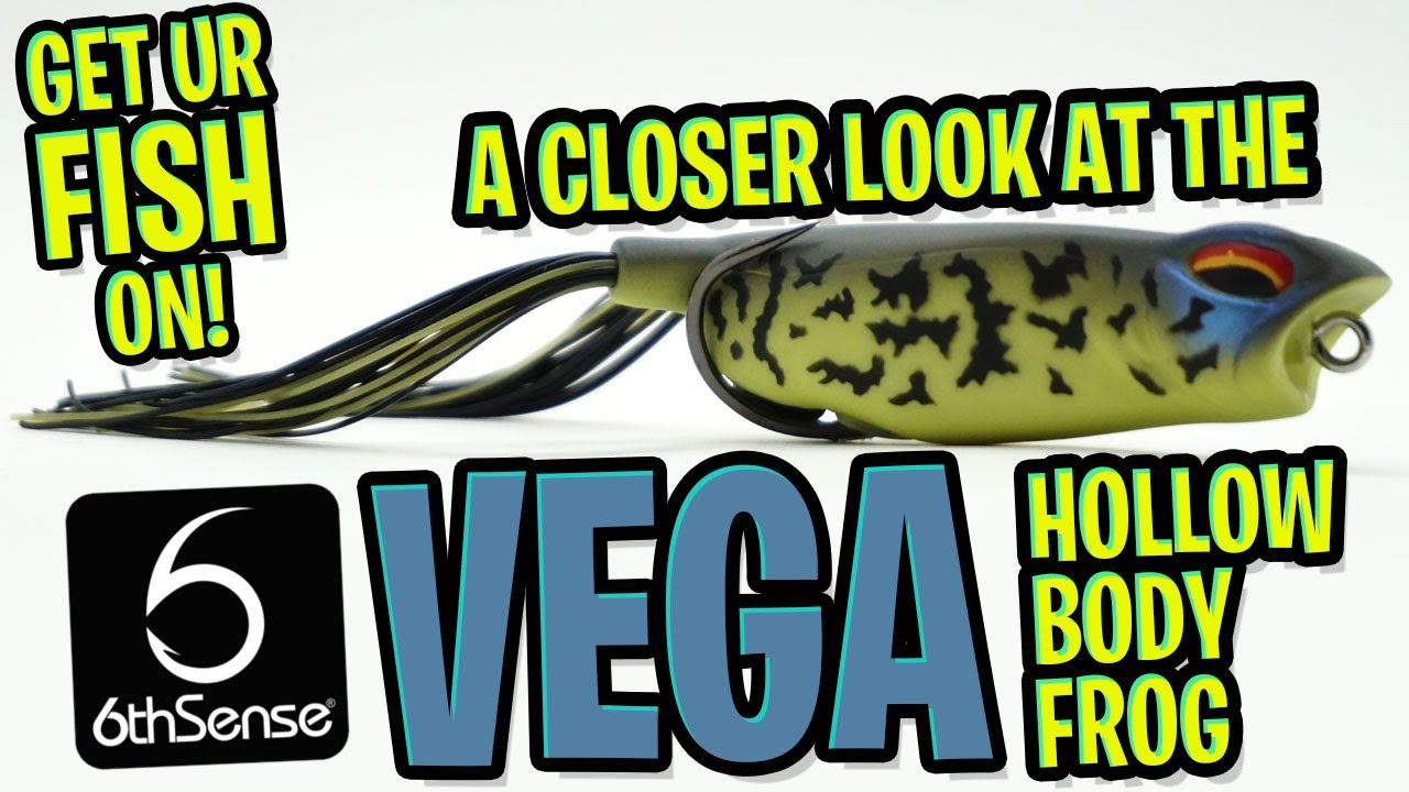 GREATEST TOPWATER HOLLOW BODY BASS FISHING FROG? 6th Sense Vega 