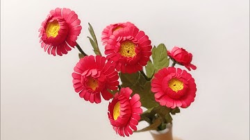 ABC TV | How To Make Mini Gerbera Paper Flower With Shape Punch - Craft Tutorial