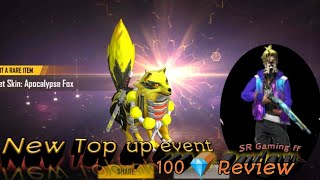 New Top Up Event 100 Reviewsr Gaming Ff New Top Up Event 100 Review Fox Skin Unboxing