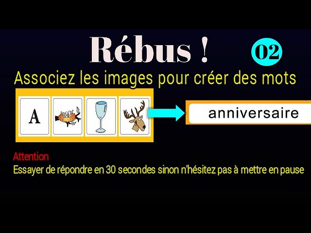 Rebus Associez Les Images Pour Creer Des Mots Video 02 Youtube