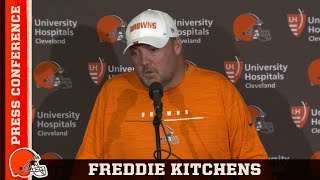 Freddie Kitchens Looking to Reduce Penalties & Play Smarter After Week 2 | Browns Press Conference