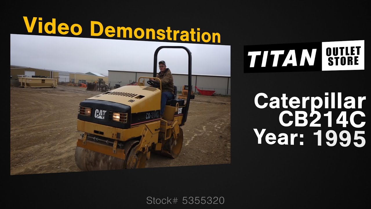 Caterpillar CB214 C, Double Smooth Drum, Vibratory, 33HP Compactor-Asphalt Sold on ELS!