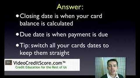 Due Dates and Closing Dates: The Difference