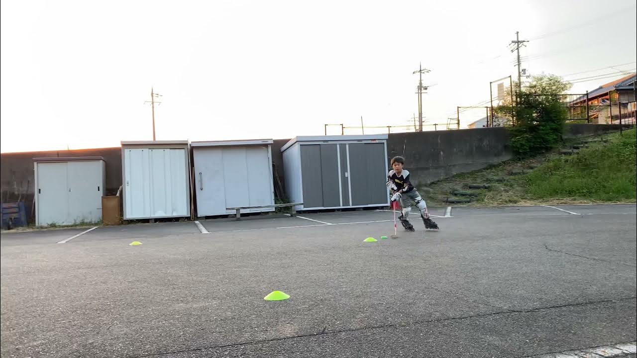 インラインホッケー Inline Hockey skill up training 32アイスホッケー練習 ice hockey skill