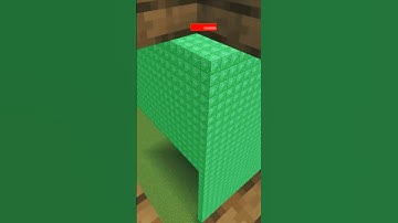 Emerald block illusion in Minecraft/ Gold block illusion in Minecraft #minecraft #trending #illusion