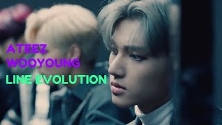Wooyoung (ATEEZ) - Line Evolution | 2020