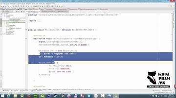 Bài 3/3 - Hướng dẫn Public & Private trong lập trình Java (Android Studio)