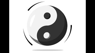 How to create flat vector YIN & YANG  tutorial in  illustrator.  #Adobe_illustrator #Graphic_design screenshot 4