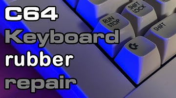 Commodore C64 keyboard - how to repair hard to press keys