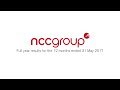 Full year results for the 12 months ended 31 May 2017