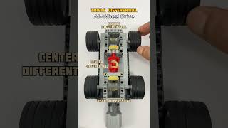 Triple Differential AWD System | LEGO Technic #legotechnic #differential #gear
