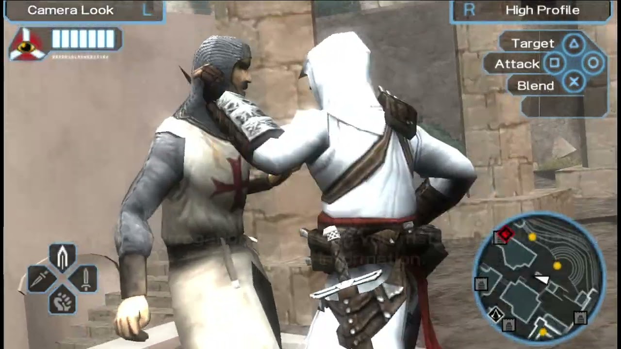 Assassin's Creed Bloodlines - Limassol Marketplace PSP Gameplay