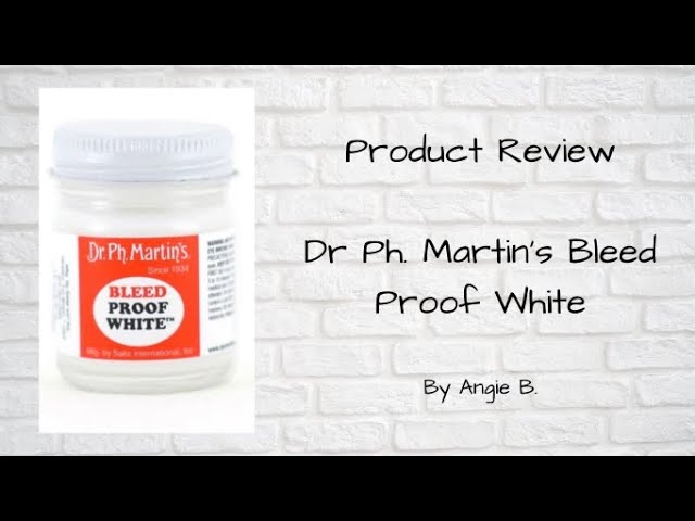 Product Review: Dr Ph. Martin's Bleed Proof White 