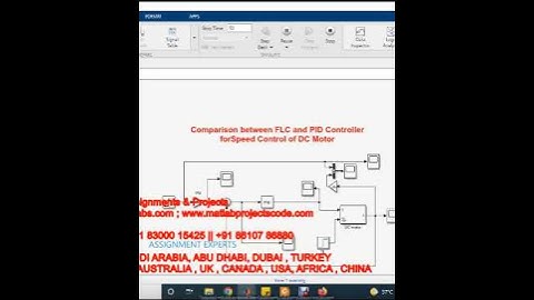 Comparison between FLC and PID Controller for Speed Control of DC Motor | matlab simulink