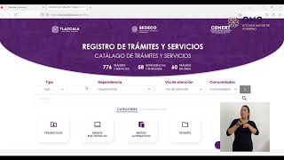 Portal de Trámites y Servicios.