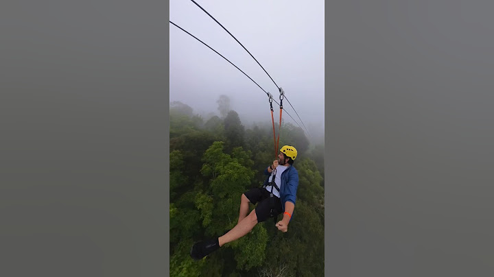 Você teria coragem de descer uma tirolesa na neblina? 😱 Fizemos a aventura no Alpen Park de Canela!