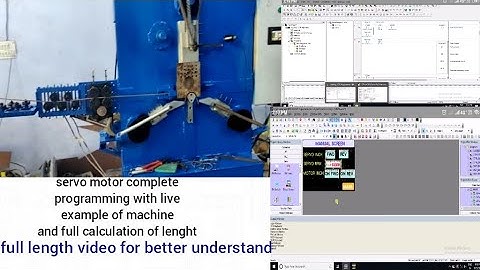 Omron plc servo programming with panasonic servo with machine example
