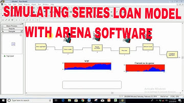How to make simulation of loan model with Series process using Arena simulation software in hindi