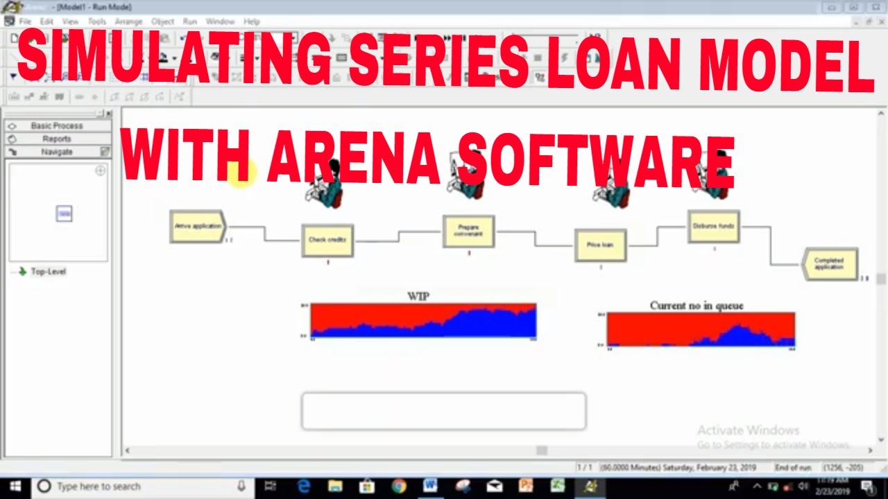 How to make simulation of loan model with Series process using Arena ...