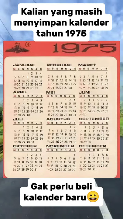 Kalender tahun 1975 sama dengan 2025 #aneh #langka #shorts