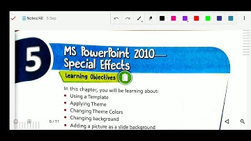 Computer Class 5 Chapter 5 (Part 1) MS Power Point 2010 Special Effects