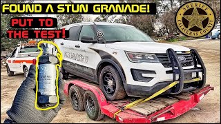 I Bought a Wrecked Sheriff SUV! Found a Stun Grenade! | Crown Rick Auto